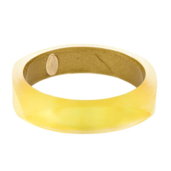Alexis Bittar | Lucite Neon Yellow Square Bangle - Picture 1 of 8
